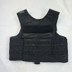 Point Blank Body Armor Carrier Vest Mens Large Black MOLLE Outer Shell No Panels